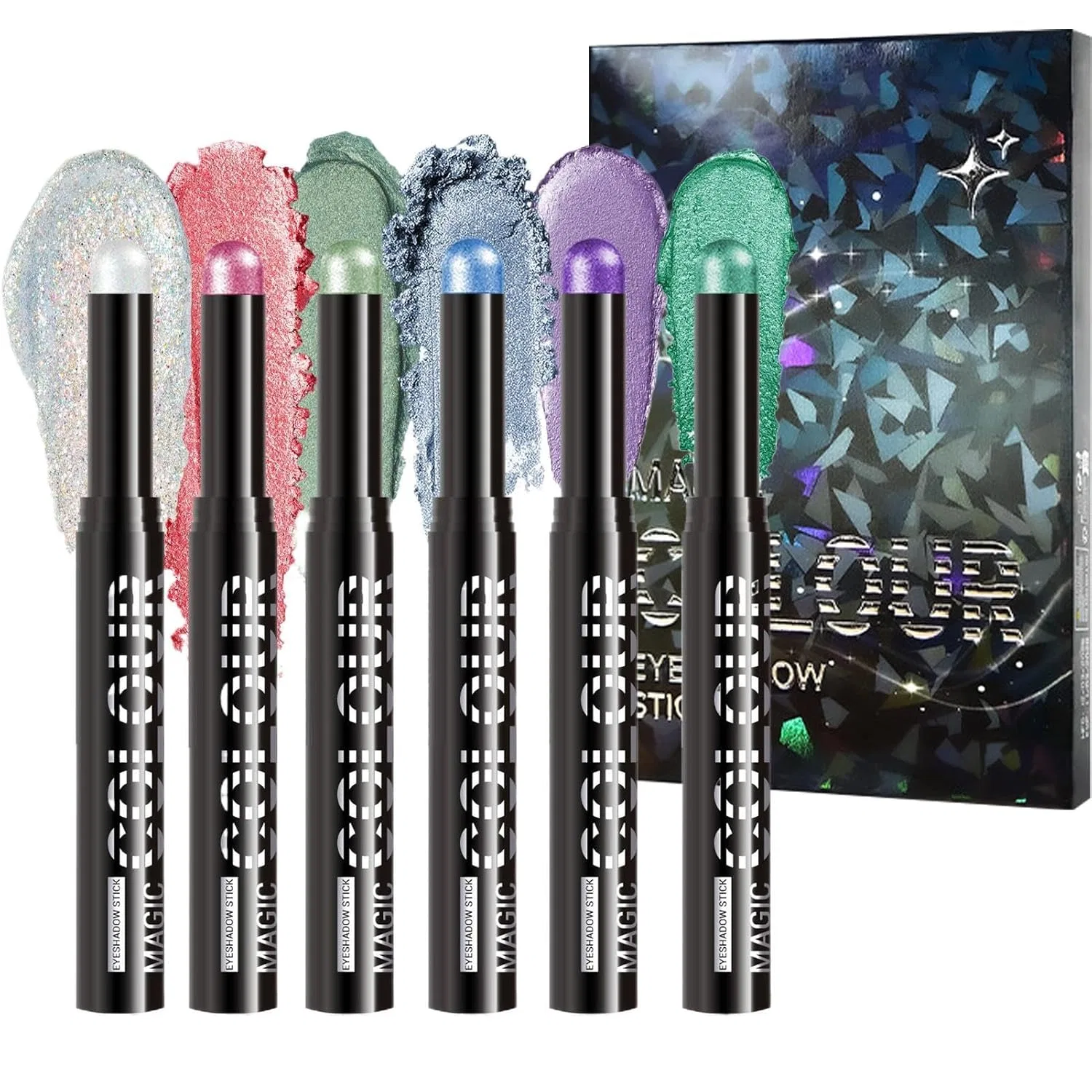 Набор карандашей для глаз Plum Eyeliner Pen, 6 шт. Generisch