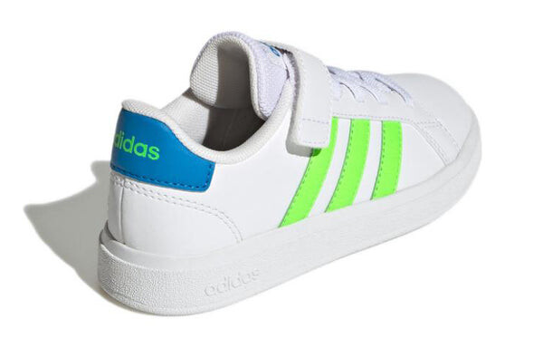 Кроссовки grand court 2.0 эластичные шнурки Adidas, белый — фото 4