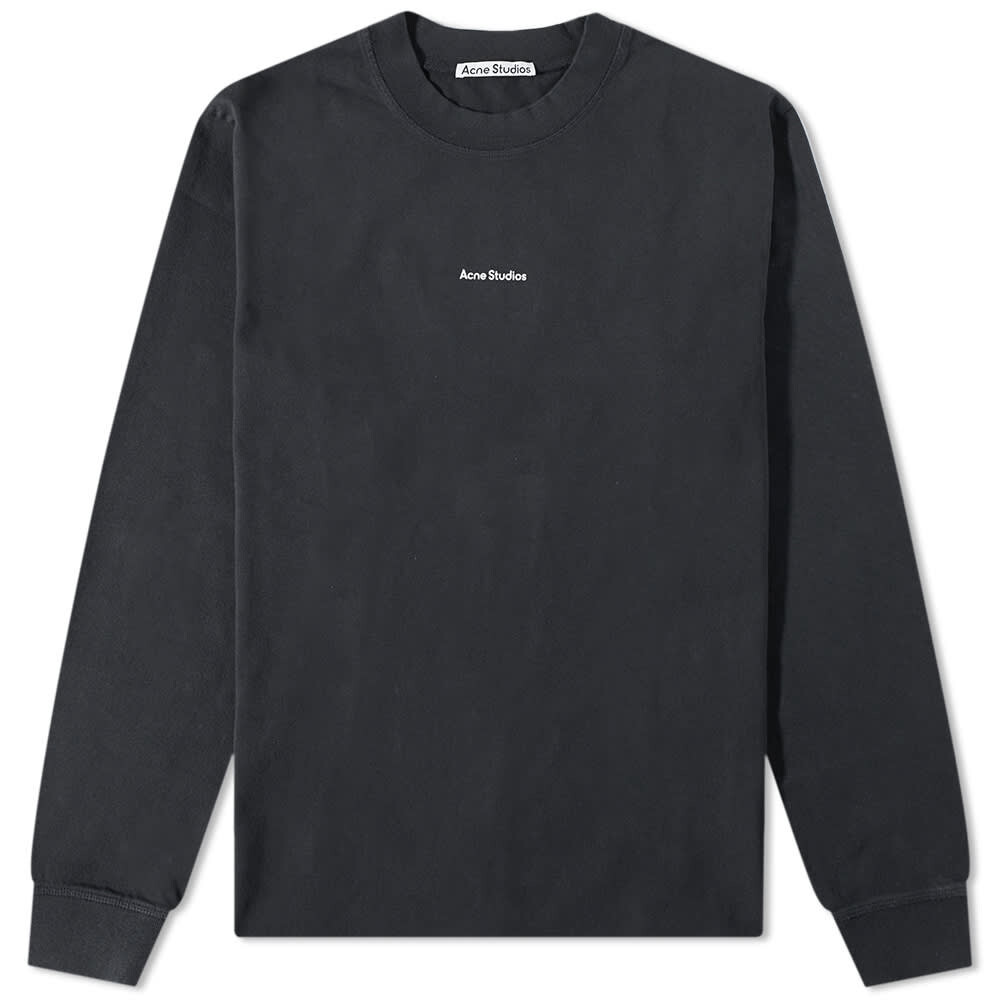 

Футболка с длинным рукавом и печатью Acne Studios Erwin, черный