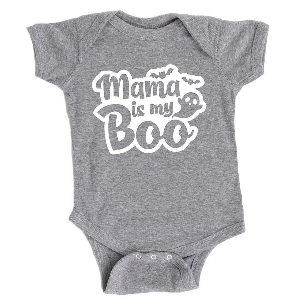 

Детское боди Mama Is My Boo Ghost The Juniper Shop, цвет Heather Grey