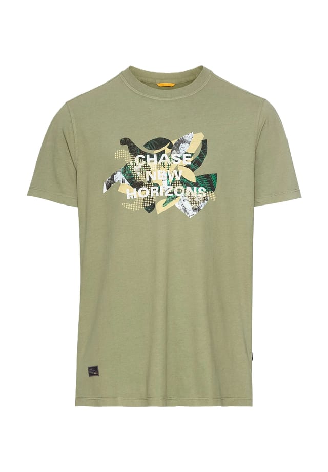 

Хлопковая футболка Camel Active, хаки