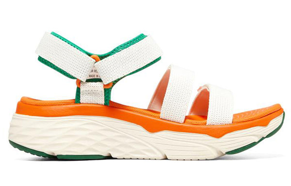 Сандалии max cushioning 'white orange green' Skechers, белый — фото 2