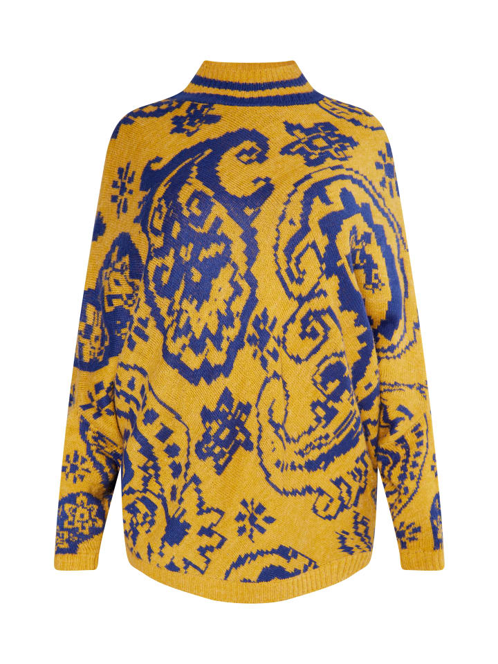 

Usha FESTIVAL Женский свитер-пончо цвета карри