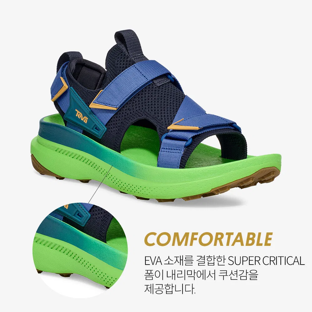 Мужские беговые сандалии Aventrail в цвете Total Eclipse/Green Flash от Teva — фото 3
