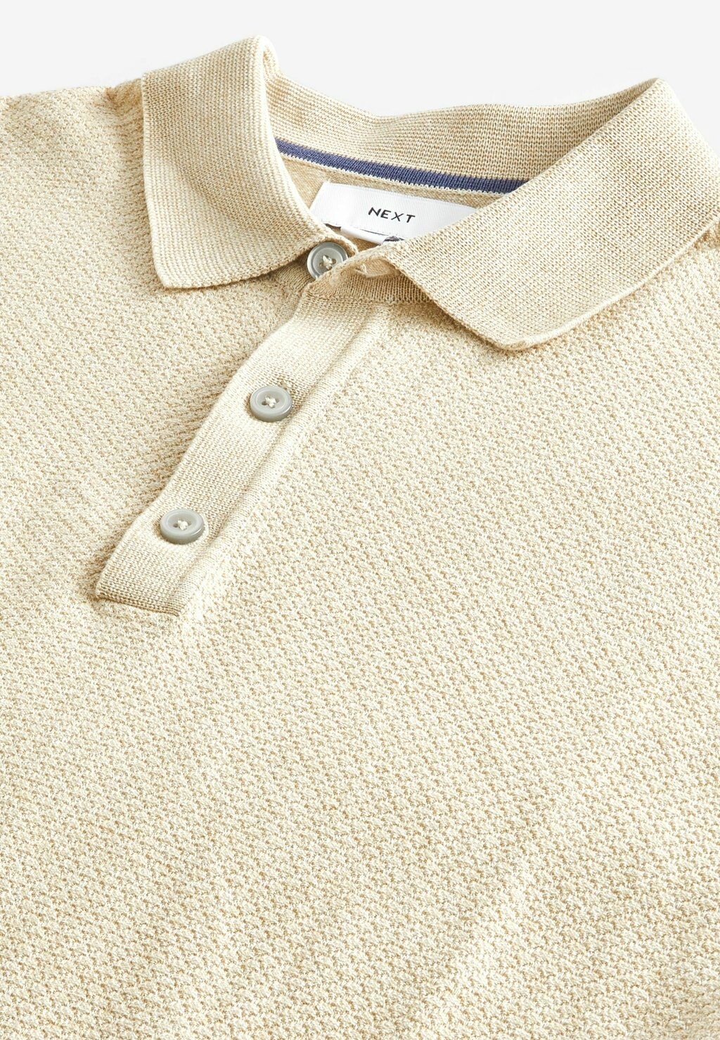 

Рубашка-поло Textured Regular Fit Next, бежевый
