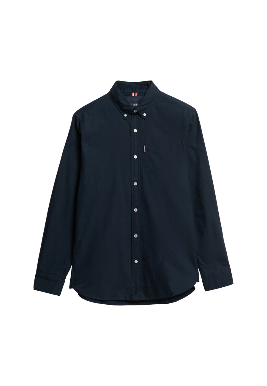

Рубашка на пуговицах классического кроя Superdry Essentials, морской синий