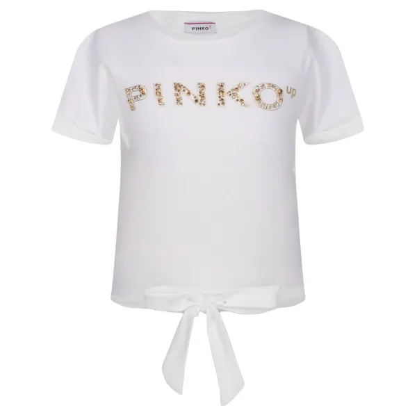

Укороченная футболка Pinko Up, белый