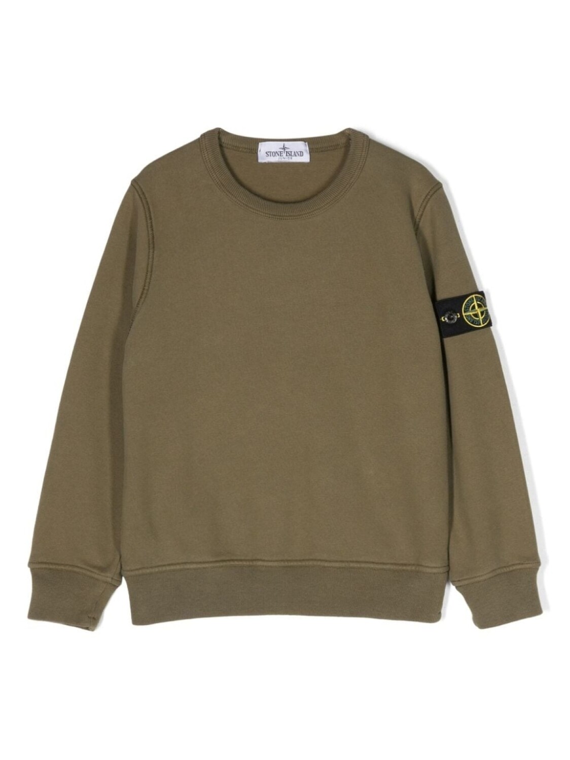 

Stone Island Junior толстовка с нашивкой Compass, зеленый