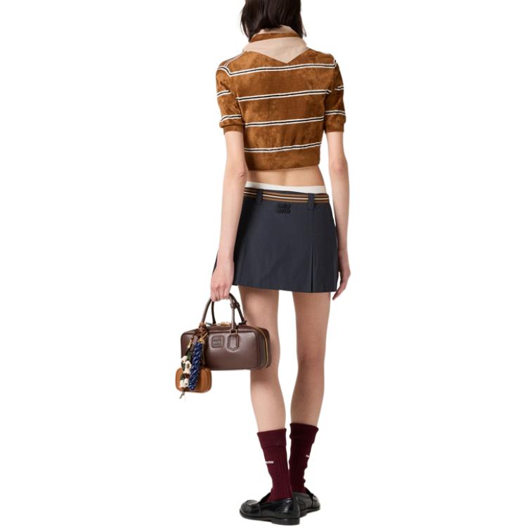 MIU MIU SS25 Polo Shirt Women's Tobacco — фото 4