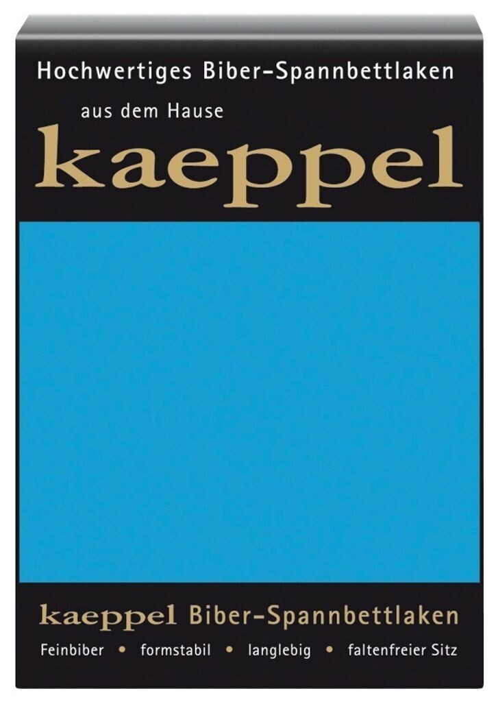 

Простыня Kaeppel Biber 140-160 x 200 см, простыня 14 цветов однотонная, цвет: сапфир