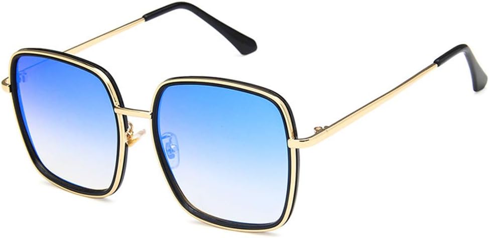 

Солнцезащитные очки Shiratori унисекс, модные, ярко-черные, серые, для отдыха, квадратные, неполяризованные, с защитой от УФ-излучения UV400, Bright Black Blue Mercury