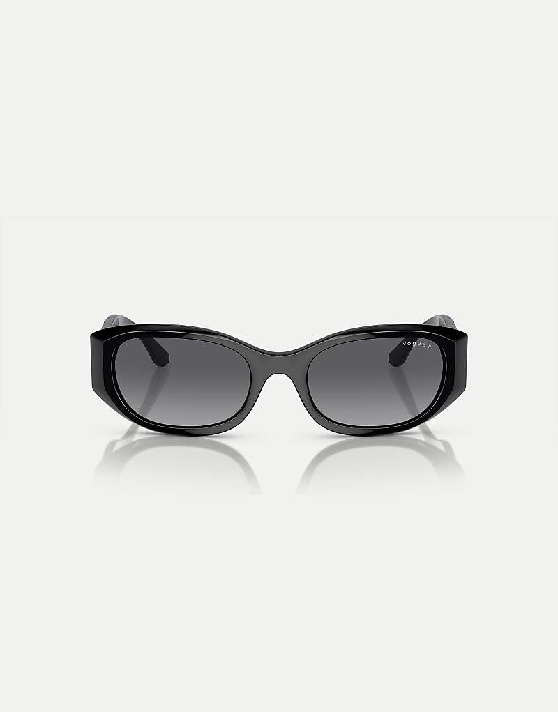 

Vogue - Очки - VO5525S - Черные прямоугольные солнцезащитные очки с серыми поляризованными линзами
