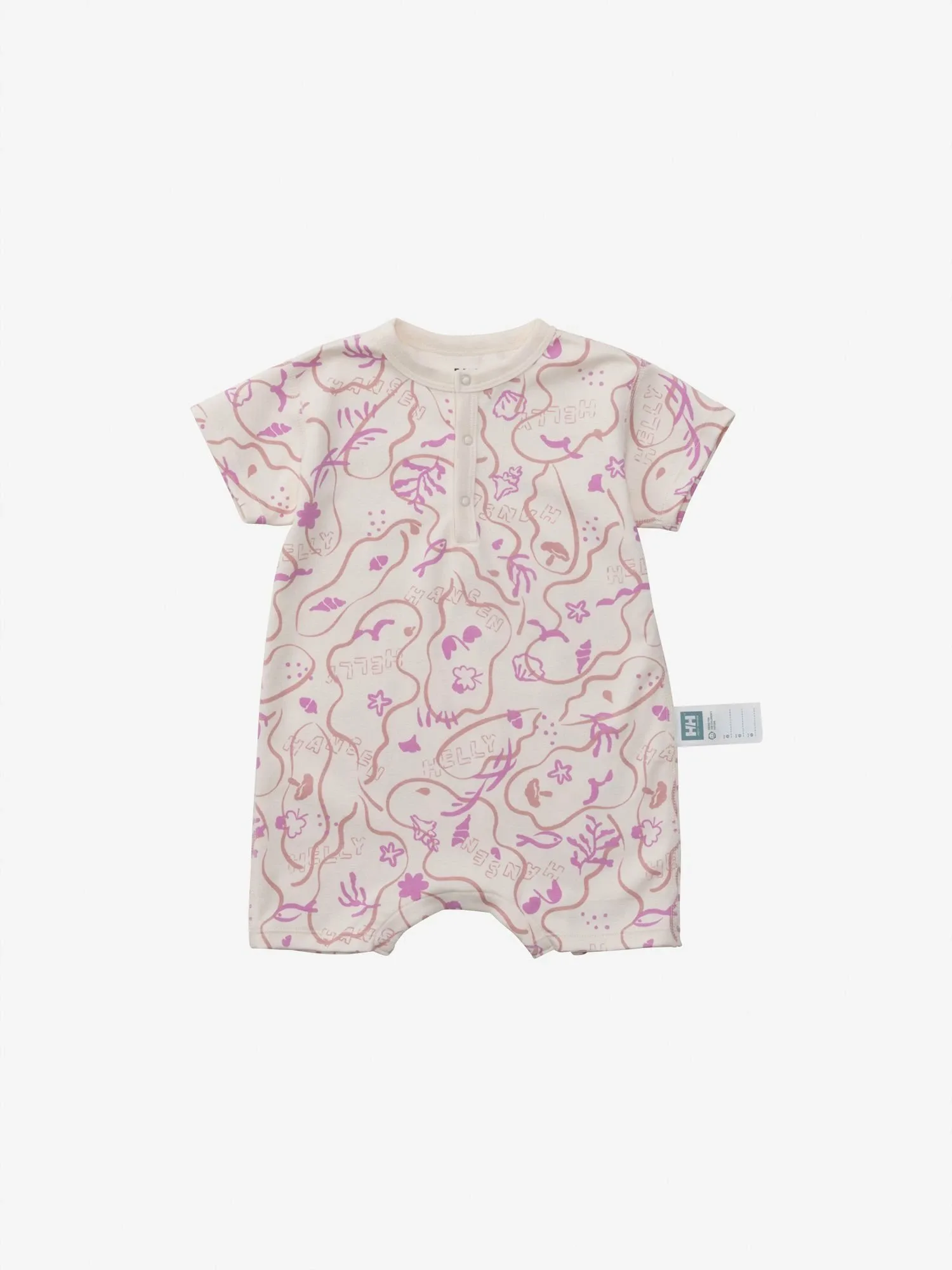Детский комбинезон с короткими рукавами и принтом My First HH Helly Hansen, Bundle Pink