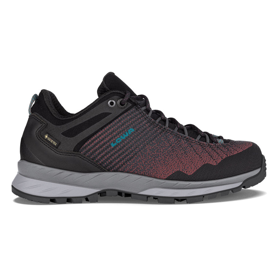 

Женские треккинговые ботинки LOWA CAREZZA GTX LO WS, цвет Black/Brown Rose