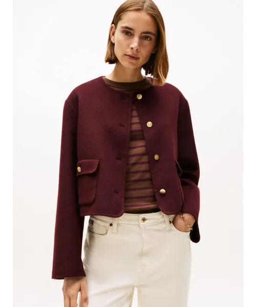 

Шерстяная куртка Regular fit Tommy Hilfiger, красный
