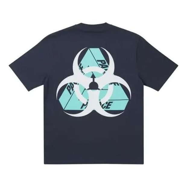 

Футболка PALACEBIO Hazard Navy Triangle Back Pattern Logo Short Sleeve Unisex Navy Blue
