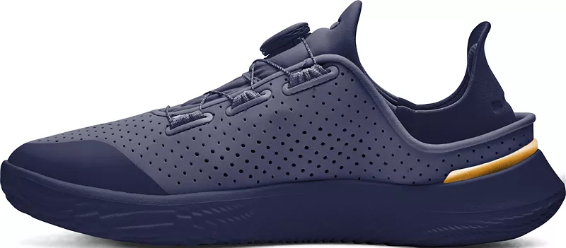 Мужские темно-синие тренировочные кроссовки Under Armour для гардемаринов Slipspeed Gear For Sports, темно-синий/белый — фото 3