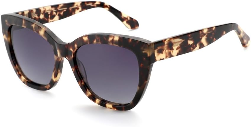 

Женские поляризованные солнцезащитные очки Butterfly с толстой оправой и защитой от УФ-излучения UV400 из ацетата. Модные солнцезащитные очки для шопинга KTUCN, 002 Gradient Grey