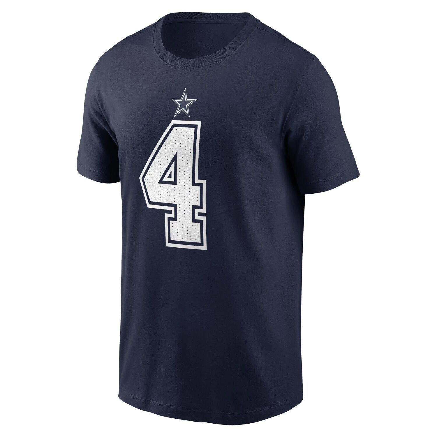Мужская темно-синяя футболка Dak Prescott Dallas Cowboys с именем и номером игрока Nike — фото 2