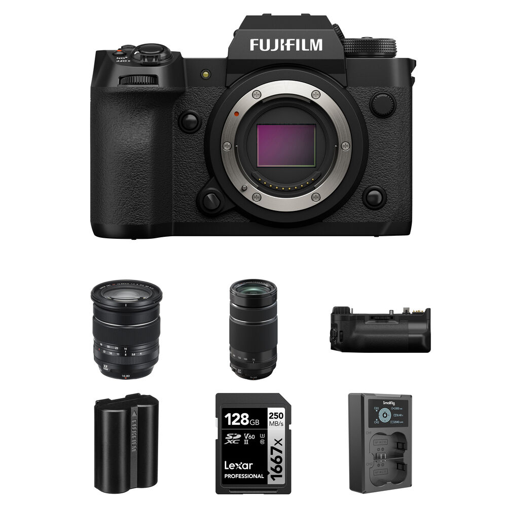 

Беззеркальная камера FUJIFILM X-H2 Mirrorless Camera with 16-80mm f/4 and 70-300mm