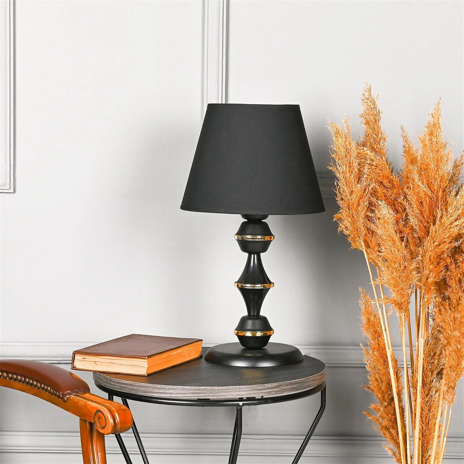 

Металлический абажур Safir Light Berlin - черный - 43x25x25 см