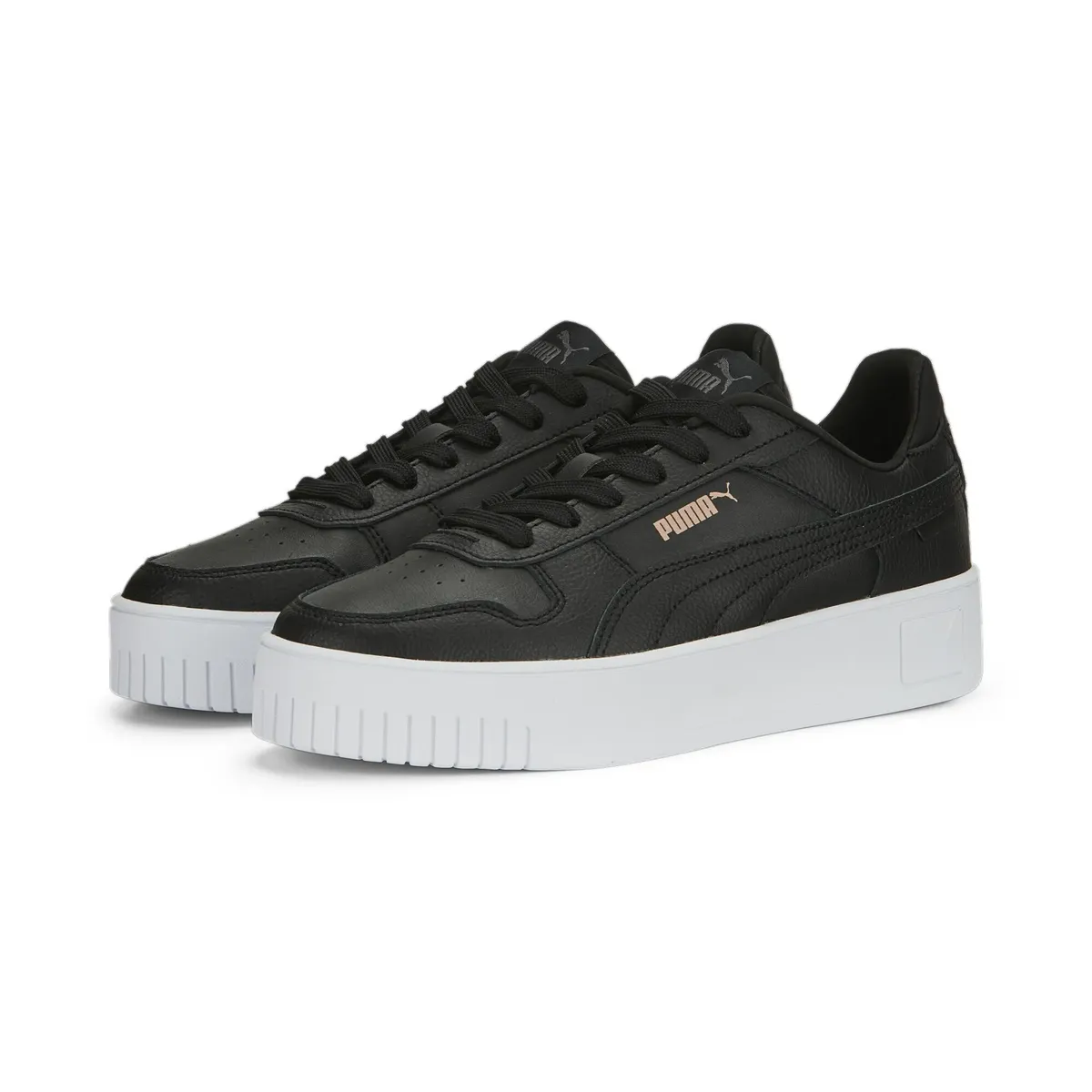 Кроссовки PUMA "Carina Street Sneakers Women", цвет Black Rose Gold White Metallic