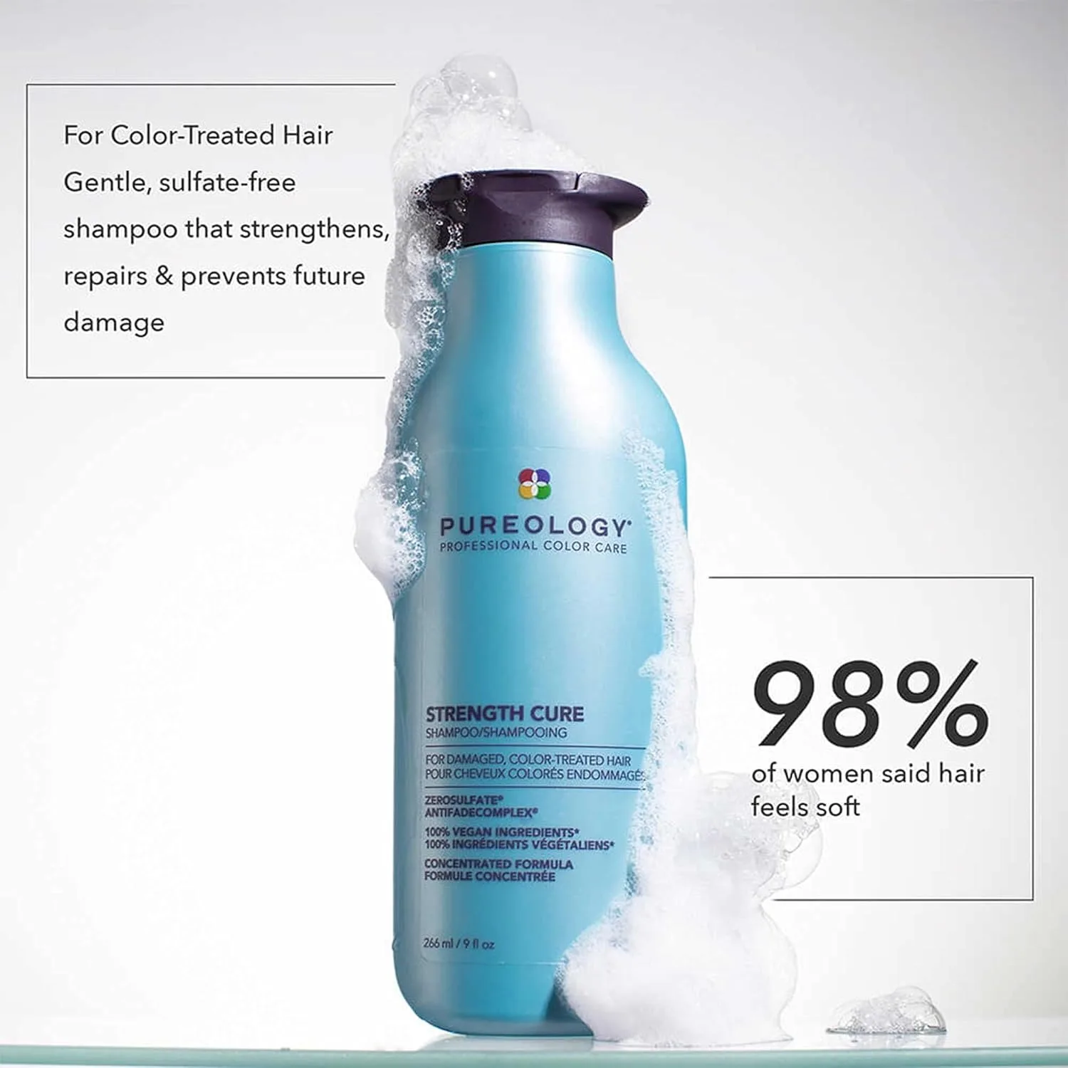 Набор Pureology Strength Cure дорожного размера для поврежденных и окрашенных волос - укрепляет и защищает волосы, не содержит сульфатов и подходит для веганов. — фото 2
