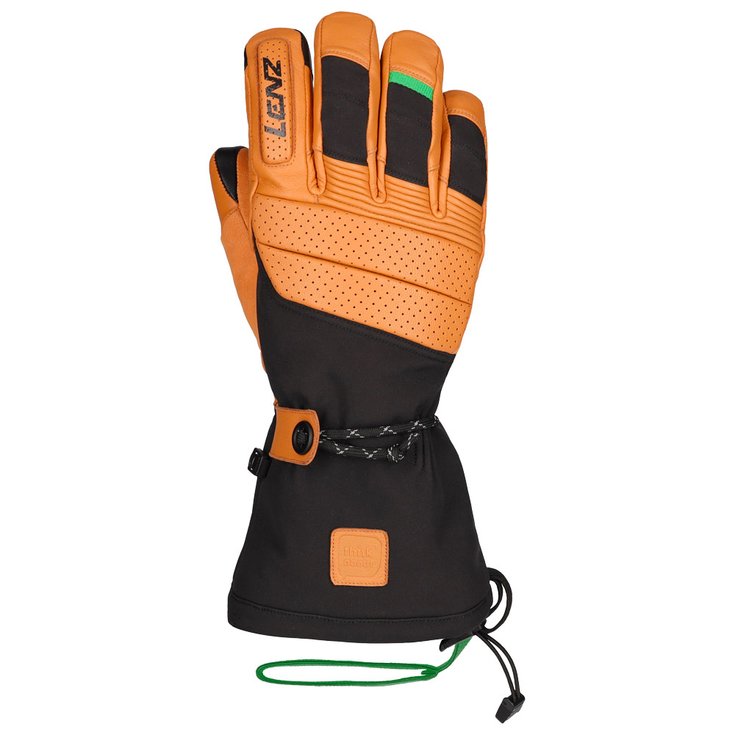 

Перчатки термоперчатки 9.0 с напальчником мужские черно-коричневые - xl Lenz