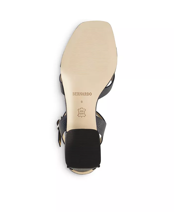 Бернардо Тарра Сандалии на среднем каблуке Bernardo Footwear, синий — фото 4