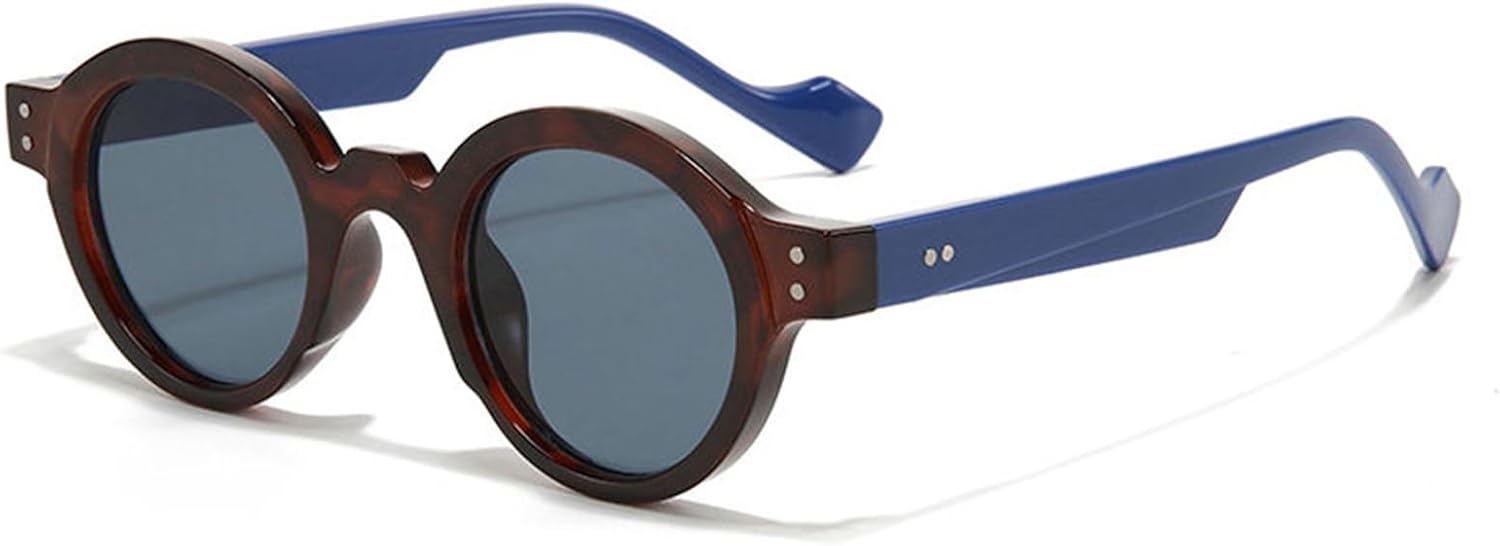 

Мужские круглые солнцезащитные очки Willochra в стиле панк, двухцветные, с защитой от УФ-излучения UV400, ретро, ​​с заклепками, модные женские солнцезащитные очки, C3