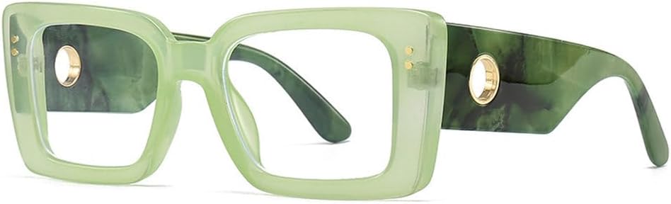 

Модные солнцезащитные очки для женщин, роскошные градиентные очки с защитой от УФ-излучения UV400, мужские солнцезащитные очки в стиле панк с заклепками HVTVTLA, C13 Green Clear