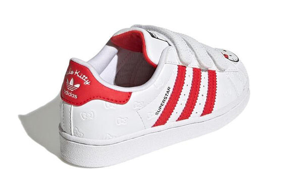 Кроссовки superstar x hello kitty Adidas, белый — фото 4