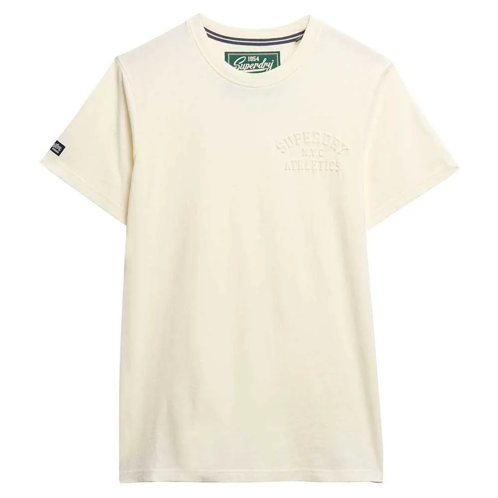 

Футболка с коротким рукавом Superdry Athletic Emboss Relaxed Fit, бежевый