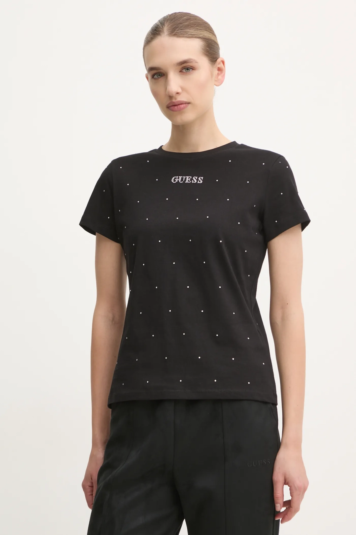 

Футболка со СТРАЗАМИ Guess, черный
