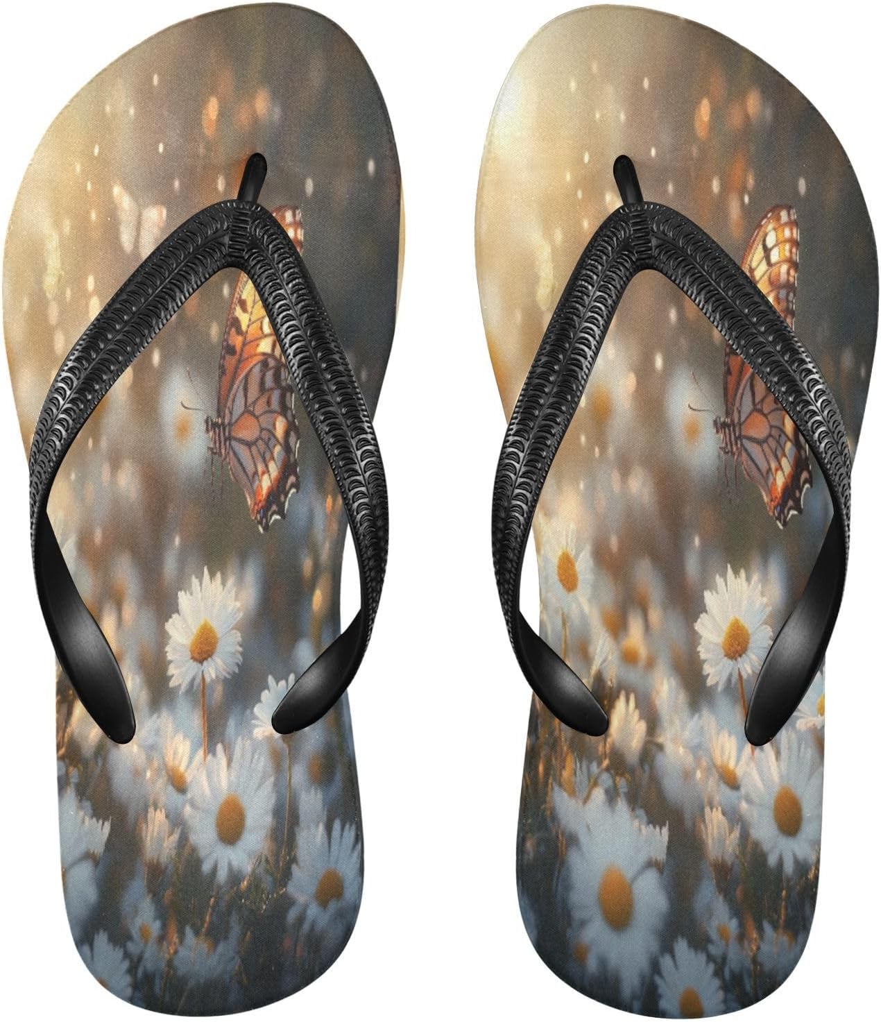 

Пляжные шлепанцы-бабочки Golden с ремешком между пальцев, резиновые, противоскользящие, летние, для мужчин и женщин, для прогулок Sinestour, золотой