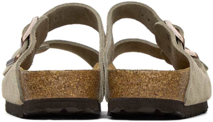 Сандалии Birkenstock Taupe узкие с мягкой стелькой Arizona — фото 2