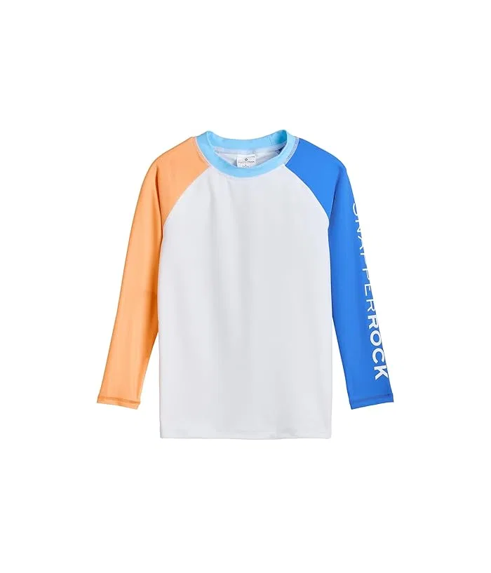 Рашгард с длинным рукавом Blue Papaya Snapper Rock Kids, White