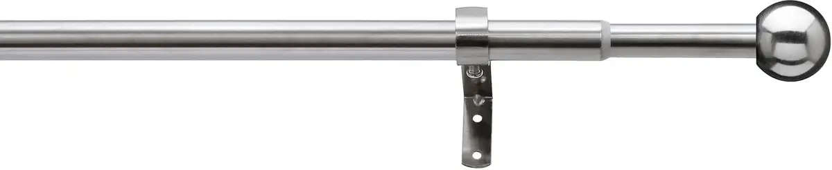 

Карниз для штор Indeko "Formentor", 1 направляющая, выдвижной, бесступенчато регулируемый телескопический стержень 180–300 см, Ø16мм, цвет edelstahlfarben/silberfarben