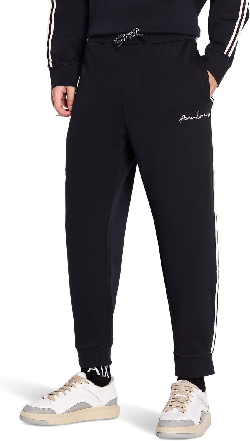 

Джоггеры с логотипом и надписью Armani Exchange, цвет Deep Navy