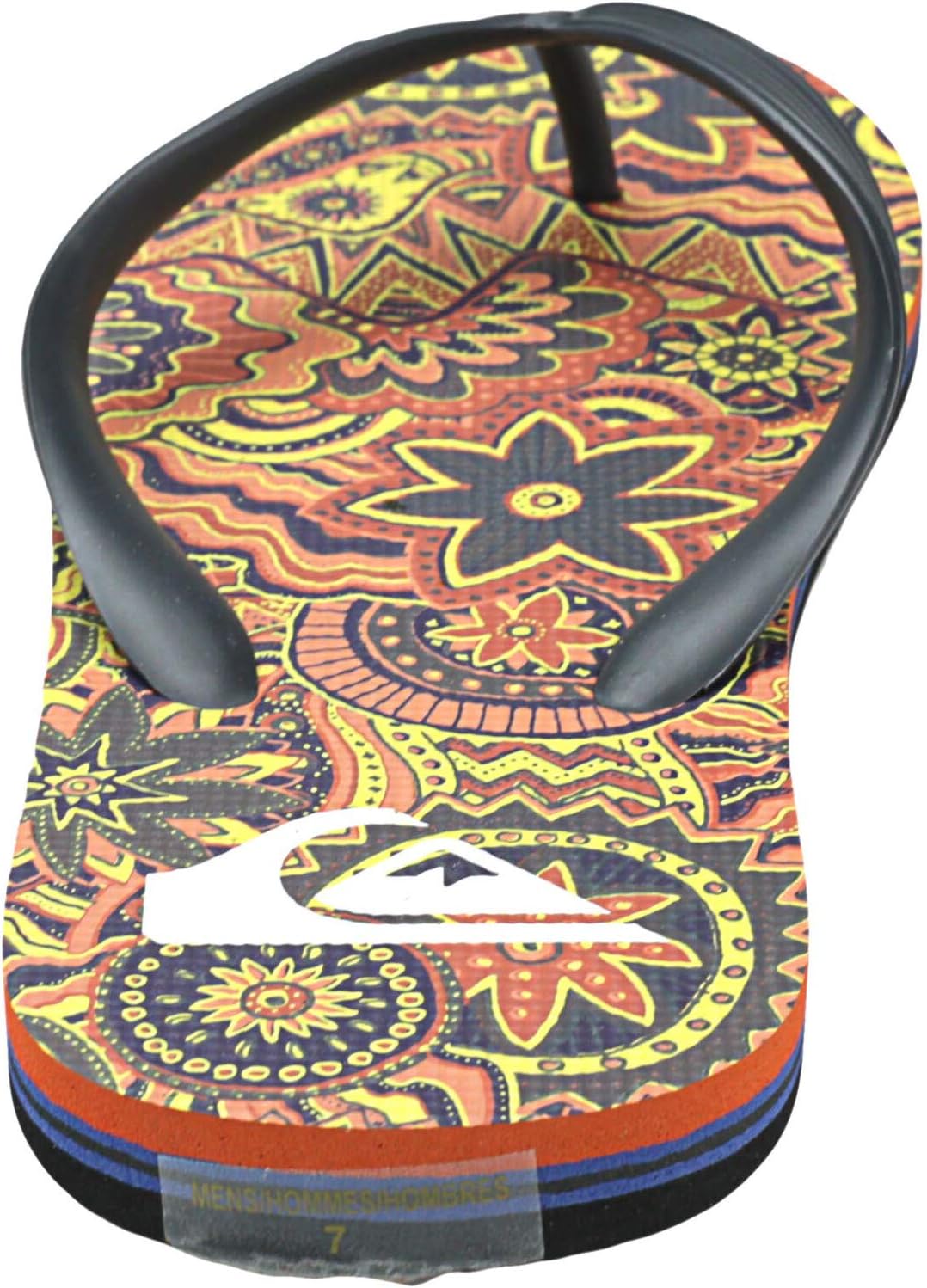 Мужские вьетнамки Quiksilver Molokai Highline Dreamer, черный/синий/оранжевый — фото 3