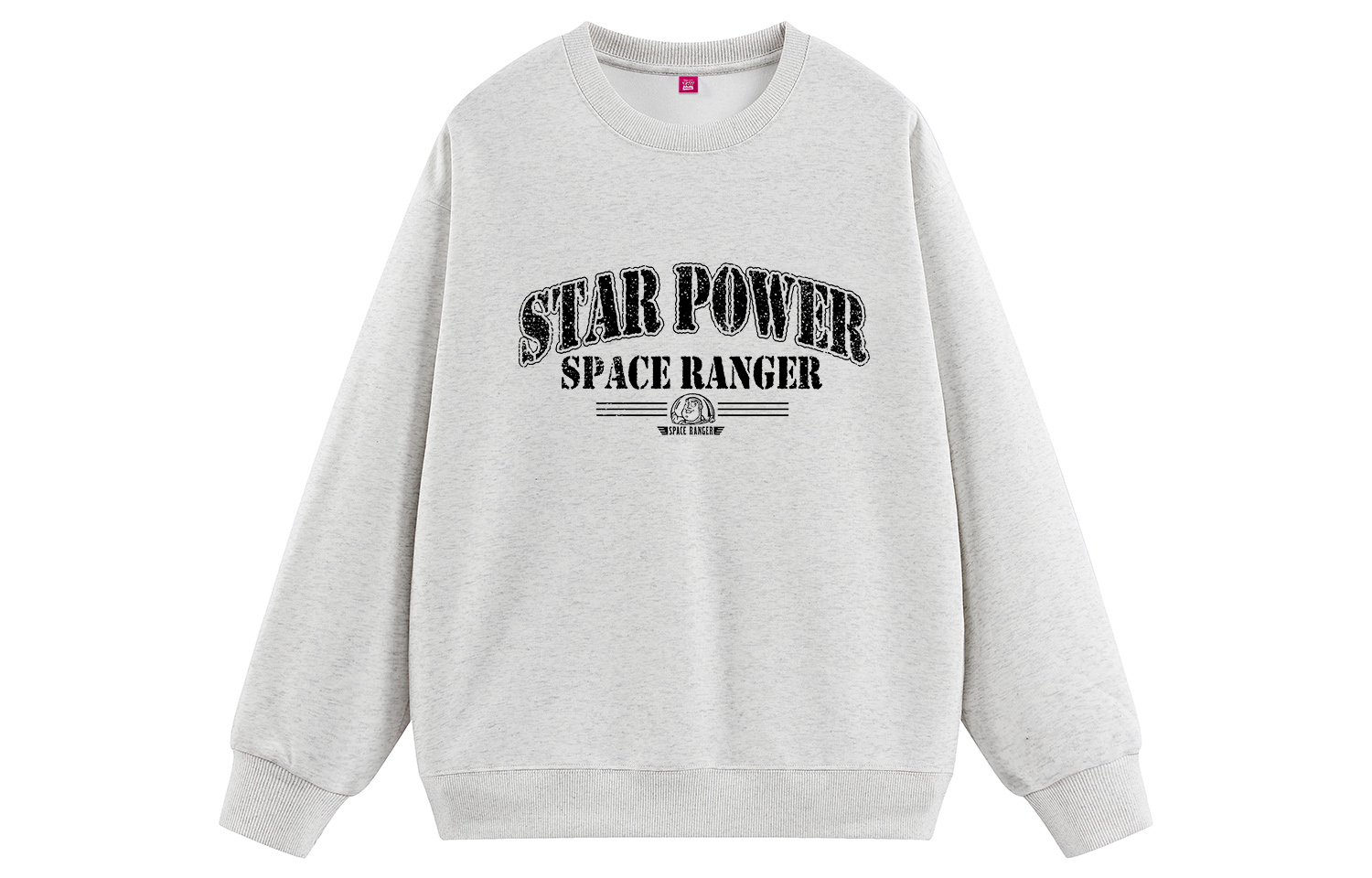 

ССвитшоты Unisex Crew Neck Moderate Disney, 花灰色【加绒加厚】