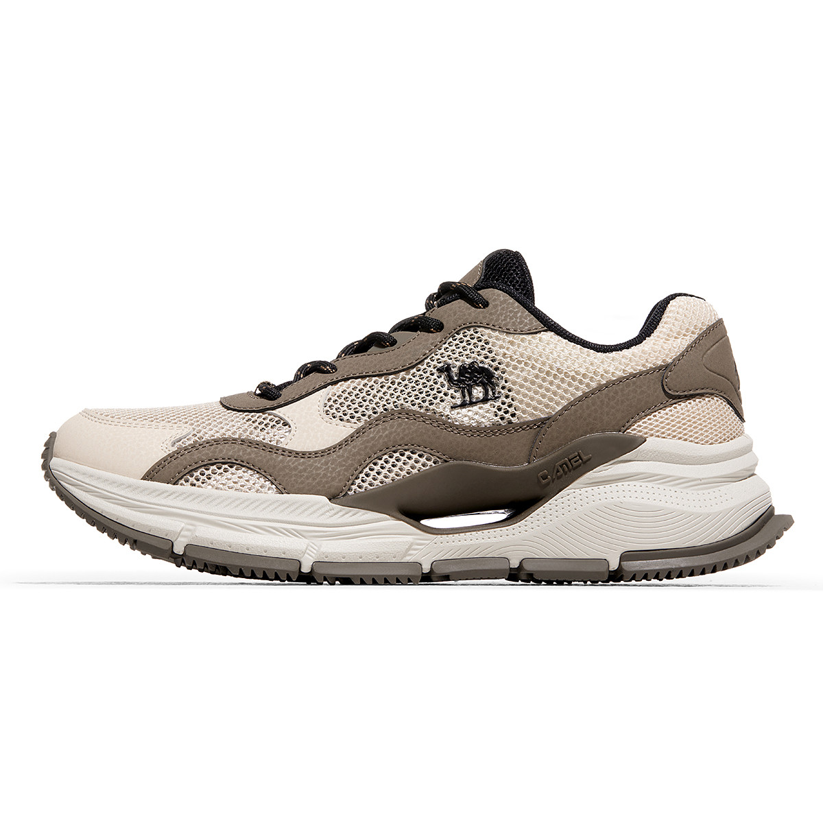 

CAMEL Скользостойкие износостойкие низкие повседневные беговые кроссовки Men's Beige Brown