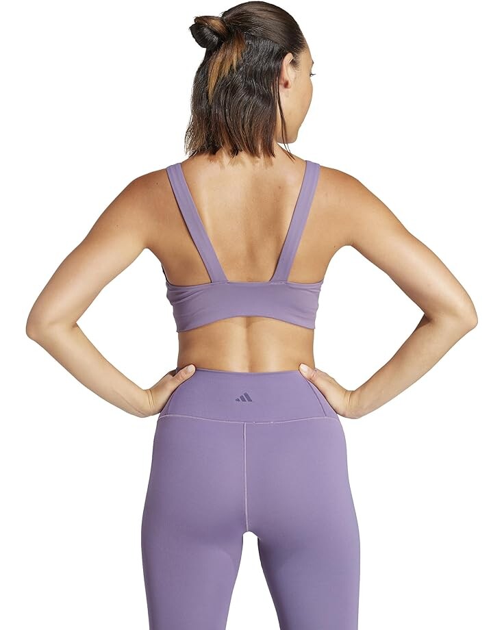 

Бюстгальтер Adidas Coreflow Luxe Studio Medium-Support Bra, цвет Shadow Violet