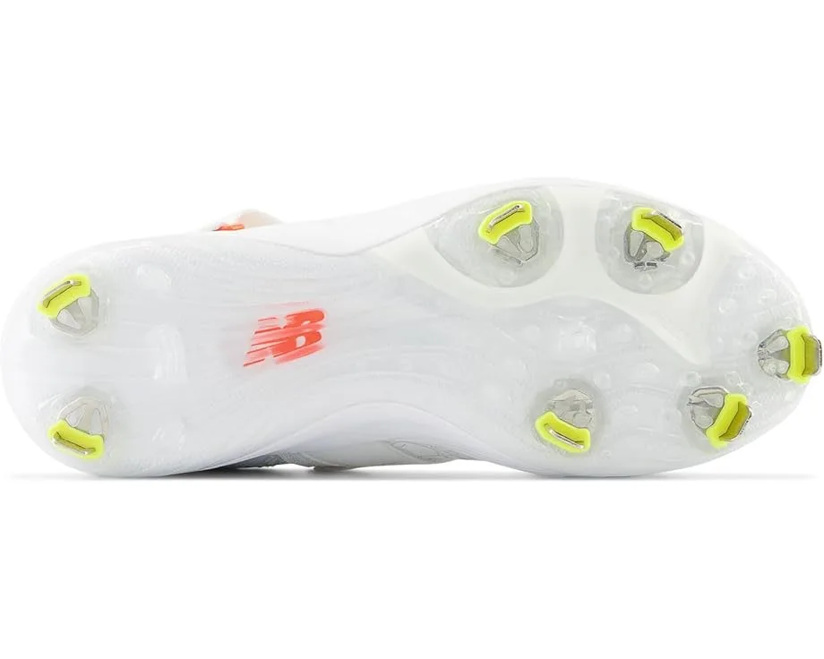 Кроссовки New Balance FuelCell Lindor v2 Metal Baseball Cleats, Optic White/Neon Dragonfly — фото 3