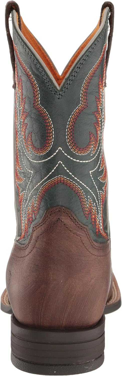Детские ковбойские сапоги Ariat Wilder Unisex Youth Western Boot, коричневый/бирюзовый — фото 3