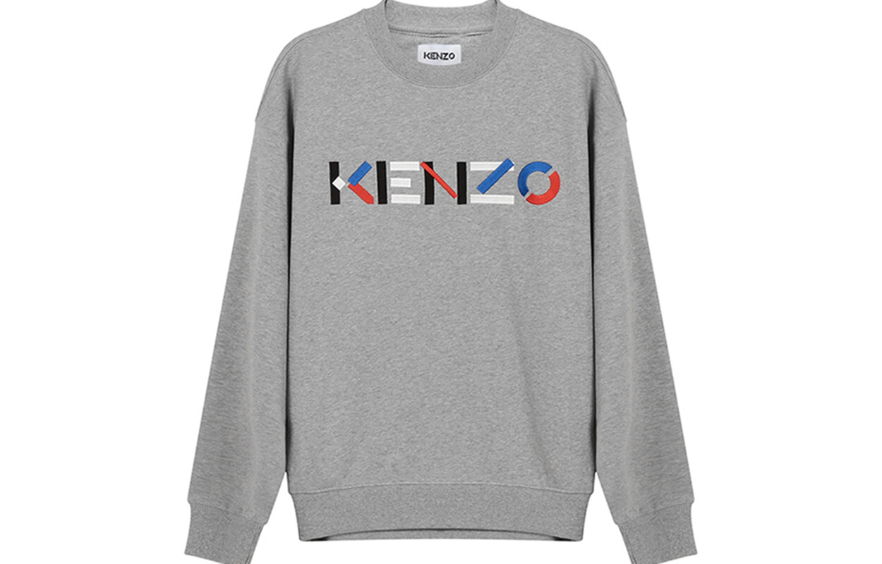 

Толстовка мужская жемчужно-серая Kenzo, серый