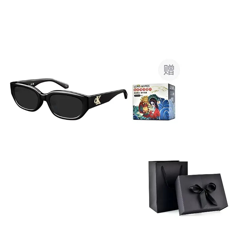 

Calvin Klein Солнцезащитные очки Cat Eye унисекс, 001 - Glossy Black