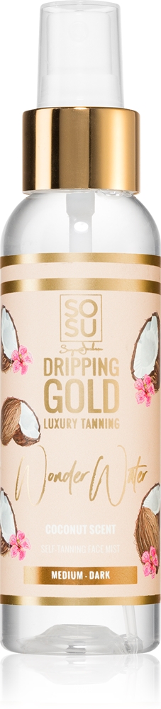 

Кокосовый спрей для автозагара для лица Wonder Water Dripping Gold, medium - dark 100 мл