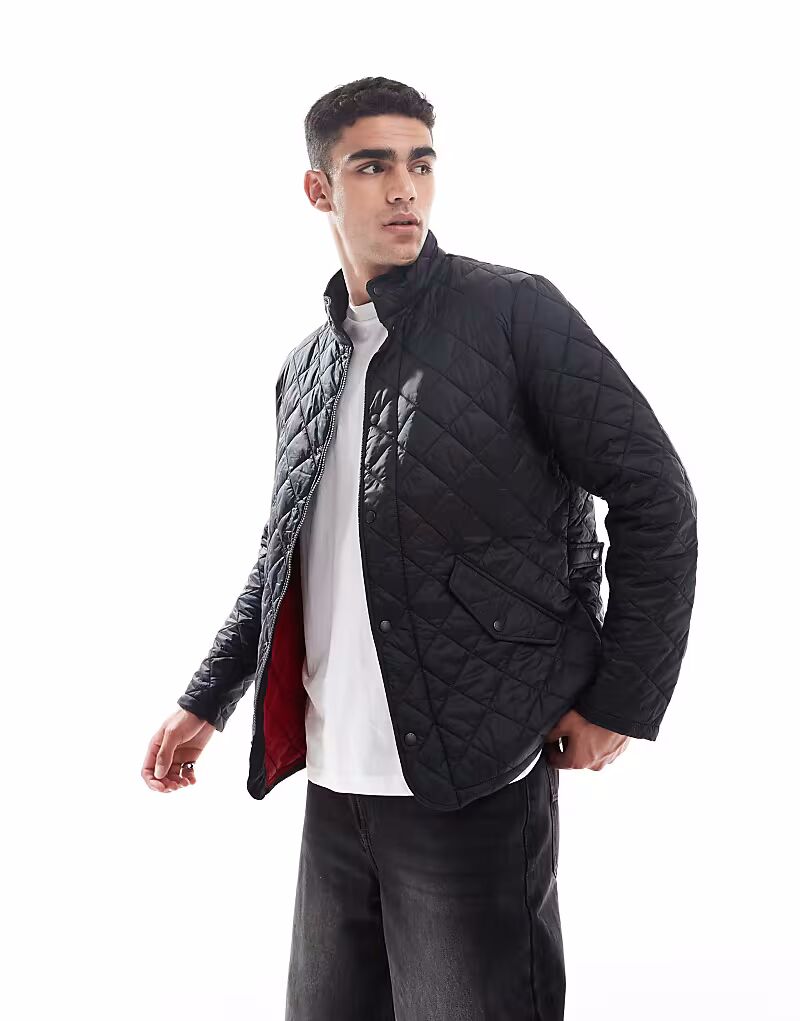 

Стеганая куртка Barbour Chelsea черного цвета