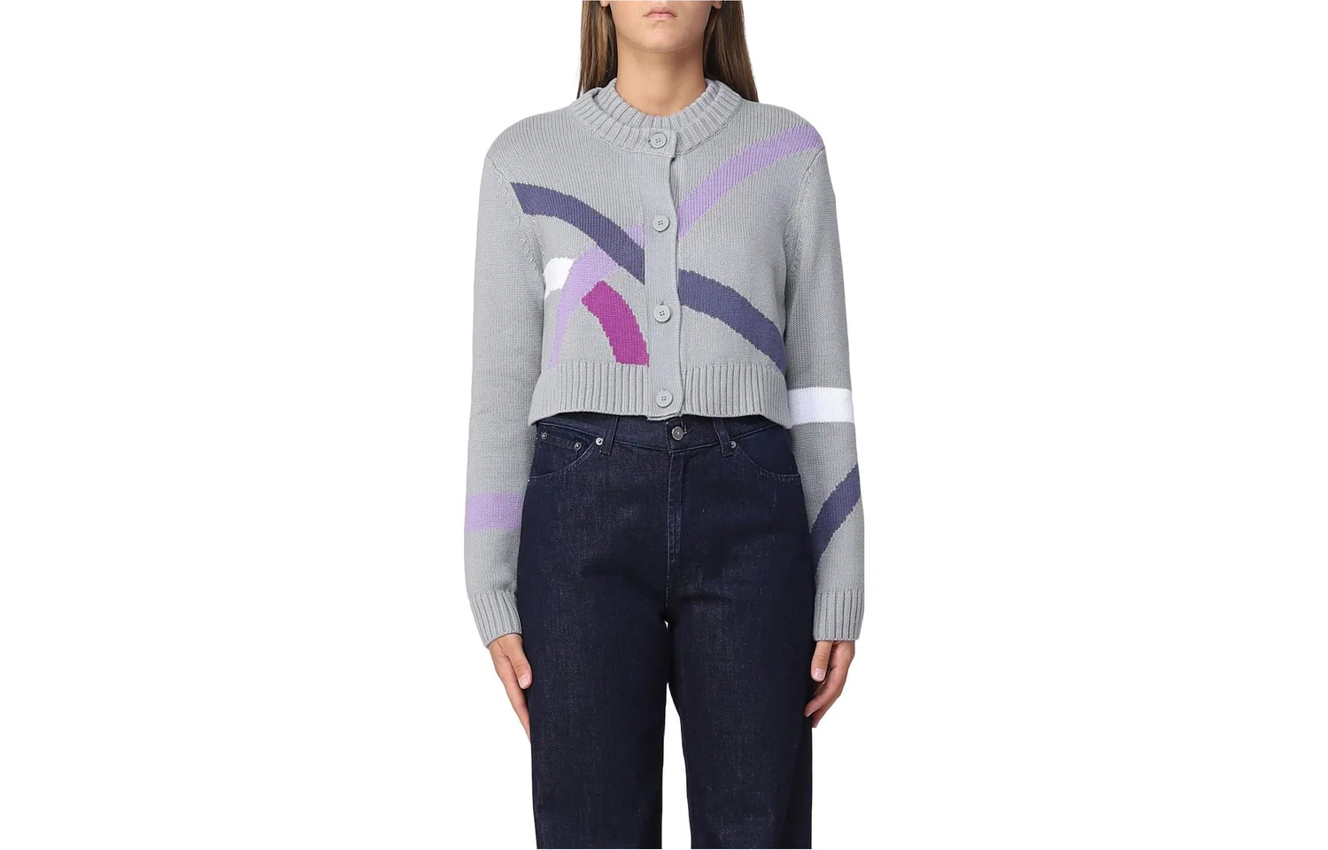 Топ женский серый EMPORIO ARMANI